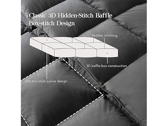 Queen Size Grey Feather Down Comforter