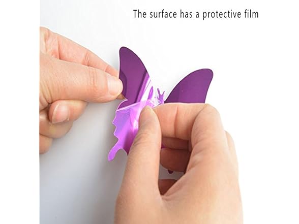 AKOAK 24 Pcs 3D Mirror Effect Butterfly