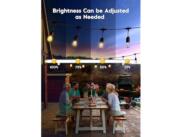 Brightown 82FT Outdoor String Lights
