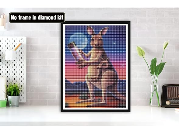 Bimkole 5D Diamond Painting Kits Kangaroo, DIY