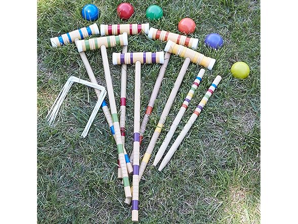 Hey Play 6-Player Croquet Set