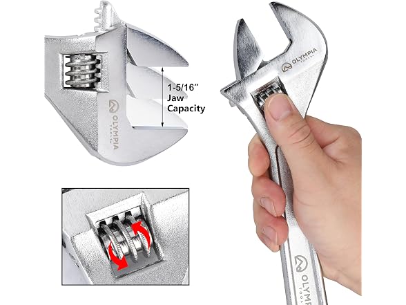 Olympia Tools 12" Adjustable Wrench