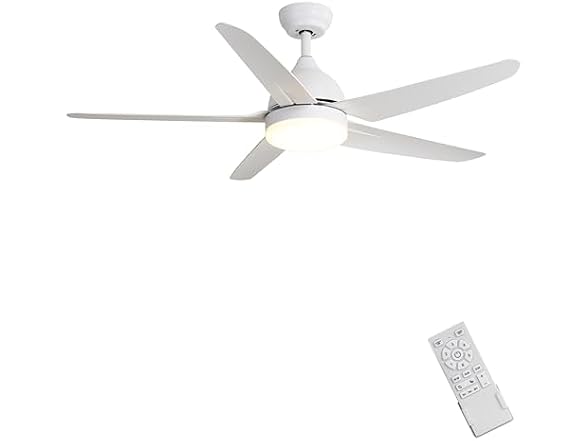 52 LED Ceiling Fan w/ Remote & Light- Choose Color
