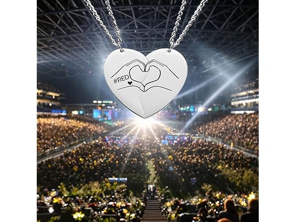 Taylor Red Guitar Pick Necklace