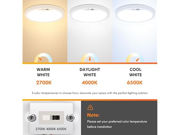 Brightever B0FN3FC9WQ 4-Pack Motion Sensor Ceiling L