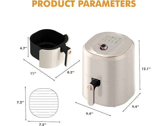 Yangming Air Fryer, 8 Quart