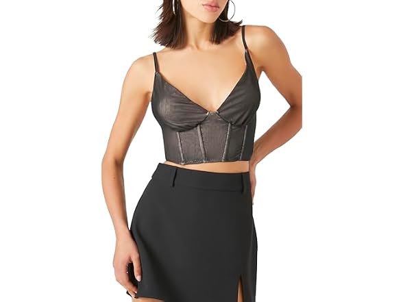 Forever 21 Bustier Cropped Cami