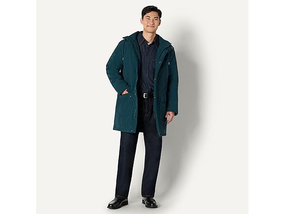 Men's Modern Oversized-Fit Parka Jacket