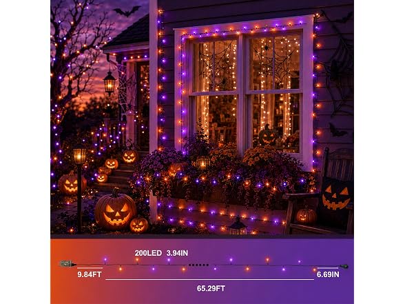 Forlivese 76Ft 200 LED Halloween Lights