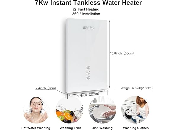 BISELONG Electric Instant Heat Tankless