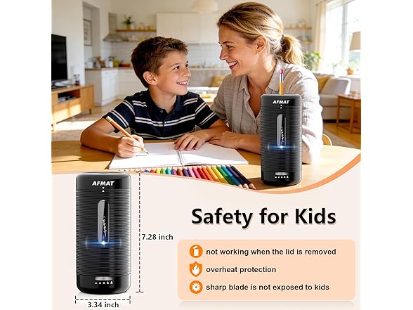 Black Automatic Pencil Sharpener - Gallery 7