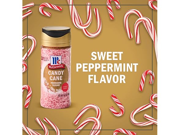 McCormick Finishing Sugar, Candy Cane, Limited Edition