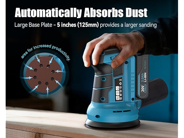 TILSWALL DS04 Cordless Orbital Sander