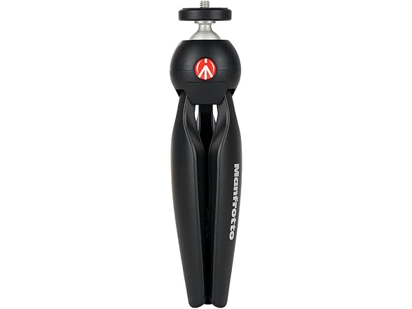 Manfrotto Pixi Mini Tripod with Smartphone Clamp, Black