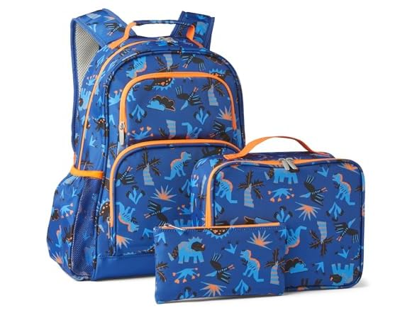 Amazon Essentials Kids School Backpack Set Blue Navy - 3 Piece Set