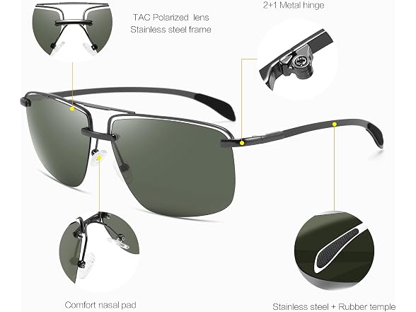 Tucci Italy Metal Elegance Sunglasses