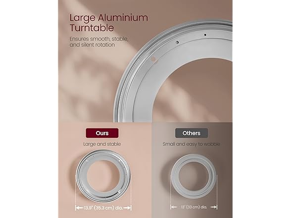 VASAGLE 4-Tier Rotating Bookshelf