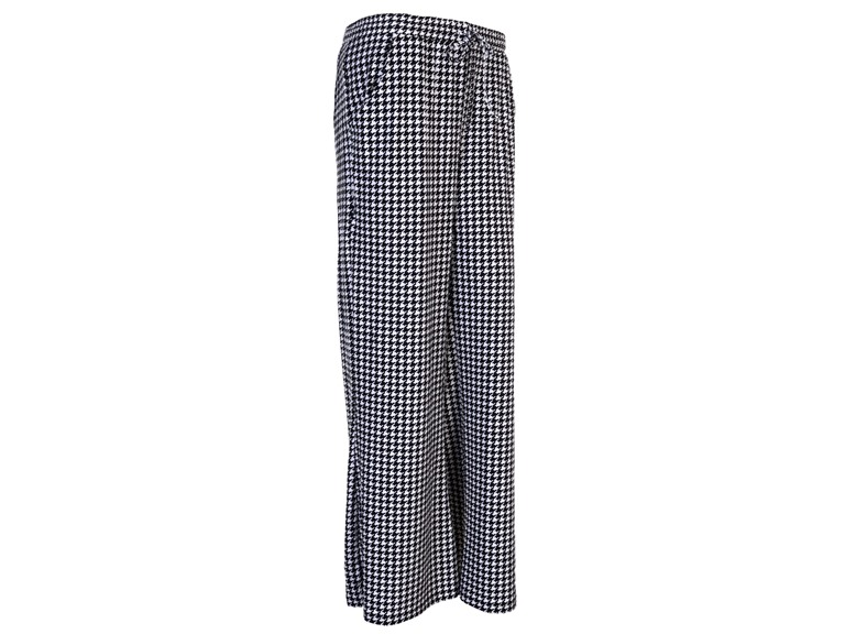 Angelina 043_E-HOUNDS_1_S-M Small - Medium Mid-rise Palazzo Pants with Pockets Houndstooth