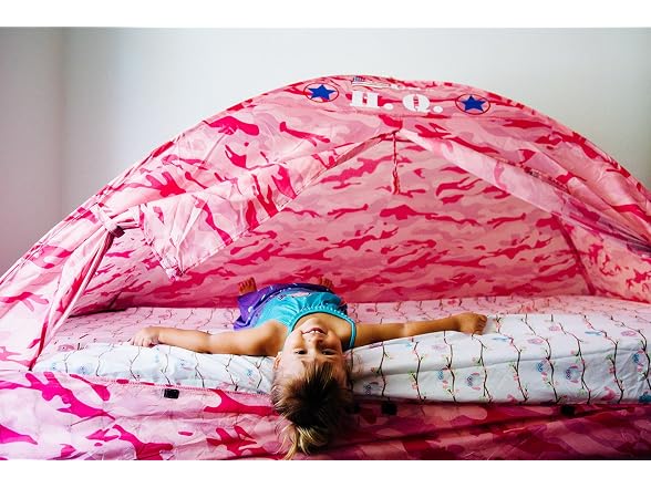 Pacific Play Tents 19781 Kids Pink Camo Bed Tent Playhouse