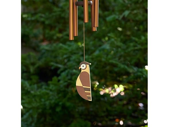Red Carpet Wind Chimes Owl 36in