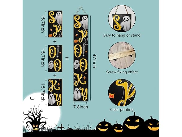Halloween Spooky Porch Sign