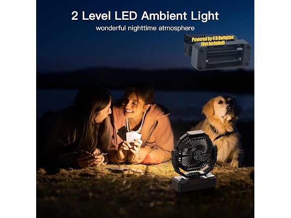 Wavmill D Battery Fan Black