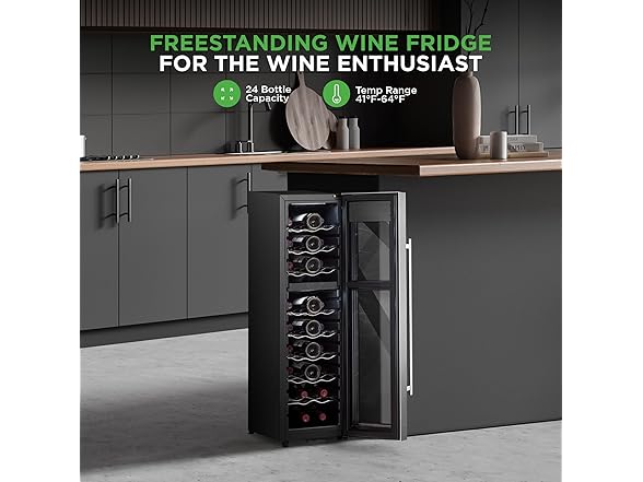 Nutrichef 24 Bottle Wine Fridge