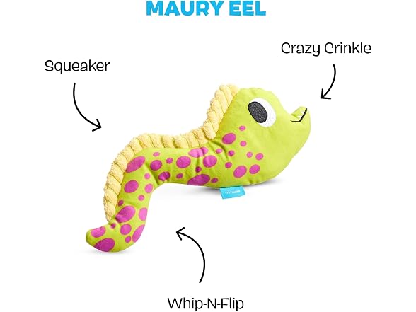 BarkBox BarkBox Maury EEL Plush Dog Toy