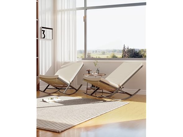 GarveeLife Outdoor Rocking Lounge Chair