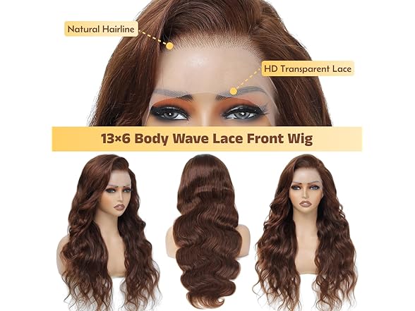 Brown Human Hair Wig