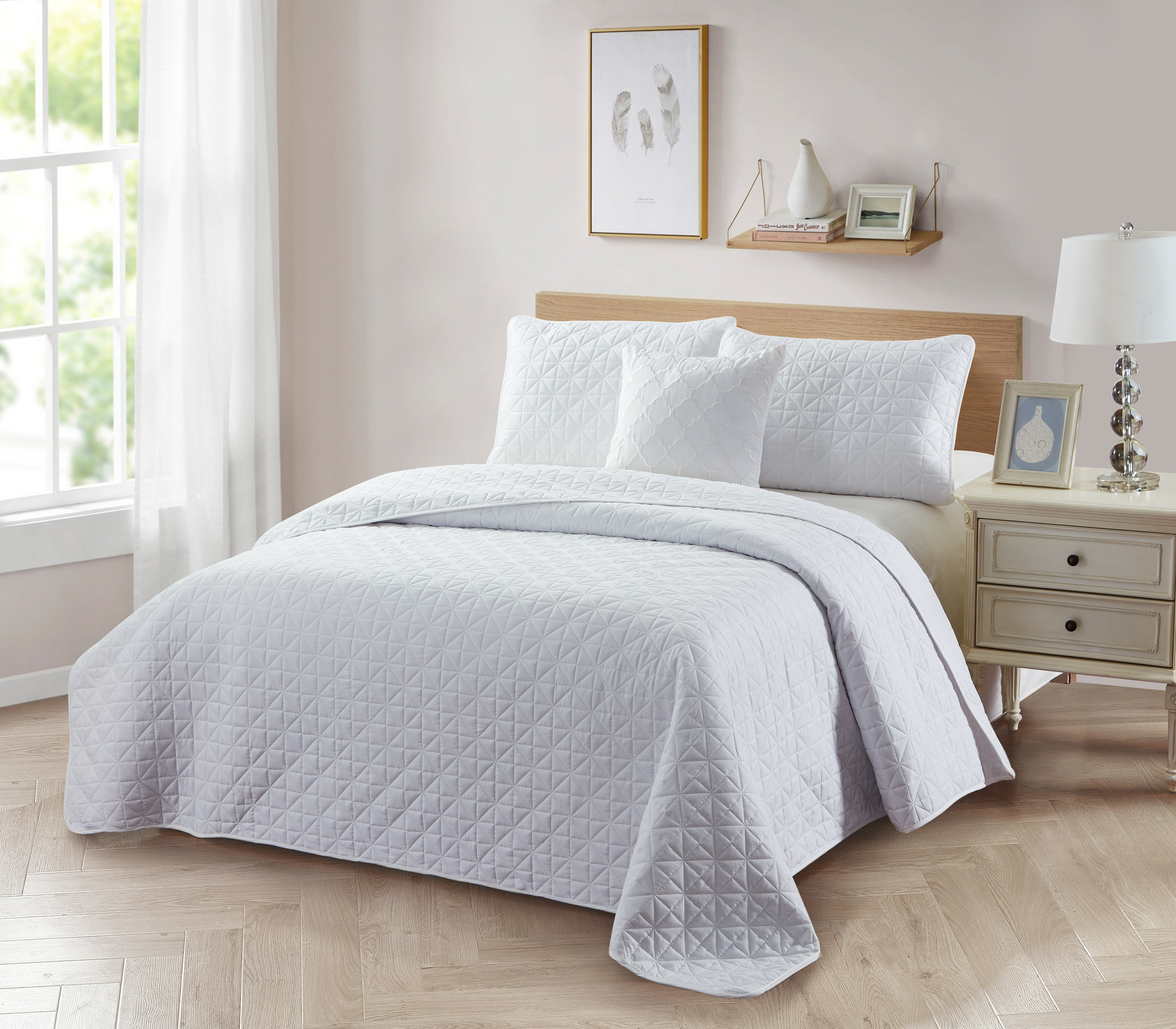 Bibb Home Solid Reversible Quilt Sets - Gallery 13