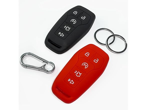 Click&Fit Ford Key Cover Black+Red 5btn