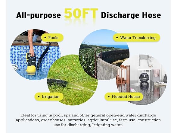 6699 Discharge Hose 1-1/2" 50ft Pump