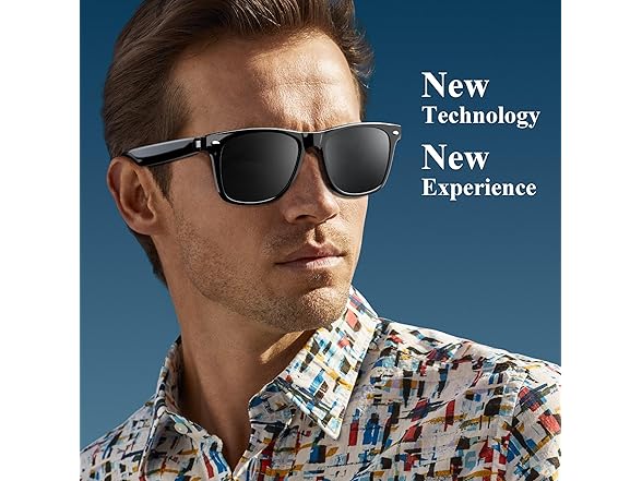 Blackview 5.3 Bluetooth Smart Sunglasses with Open Ear Speaker