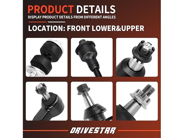 DRIVESTAR 13 PCS Front Suspension Kit Ball Bar