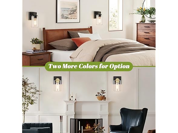 Set of 2 Wall Sconces for Bathroom