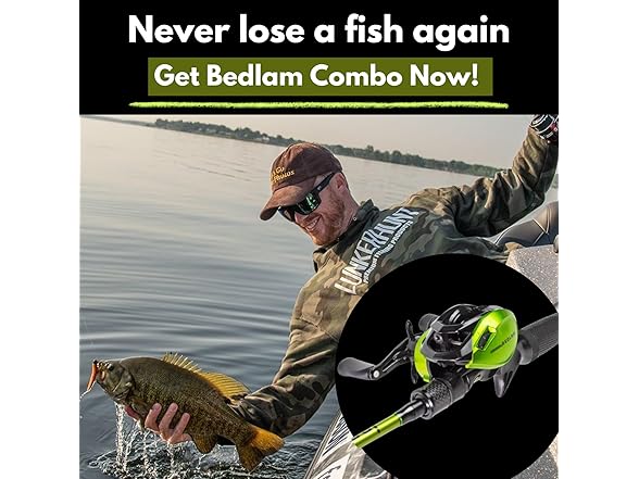 Lunkerhunt Bedlam Baitcaster Combo
