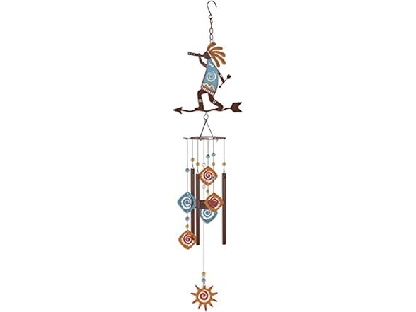 37-Inch Rustic Metal Wind Chime