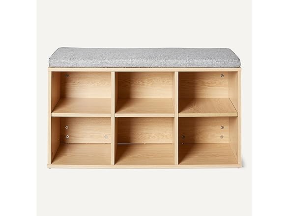 Amazon Basics Shoe Storage Bench with Cushion
