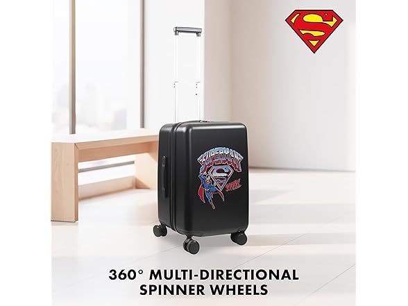 FUL DC Comics Superman 22.5 Inch Carry On Luggage