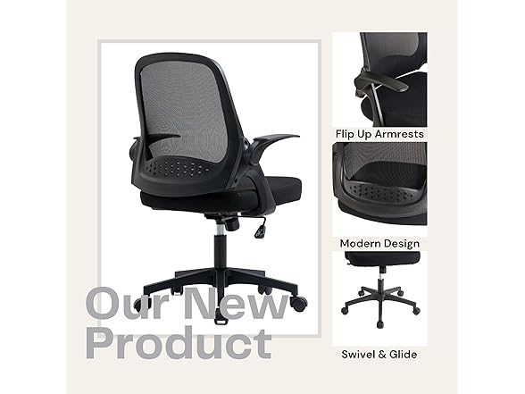 SPOFLYINN Ergonomic Swivel Mesh Chair