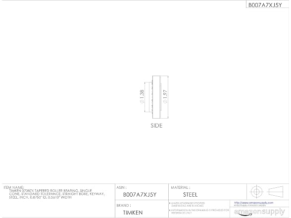 Timken 07087X Tapered Roller Bearing