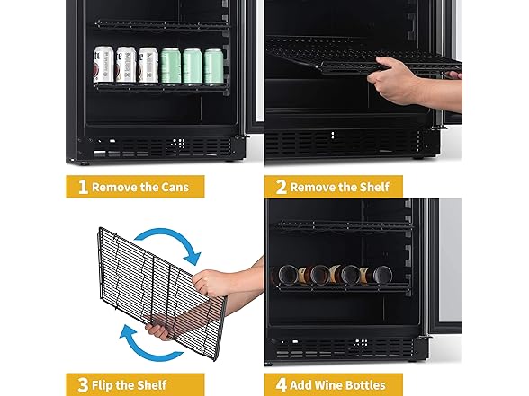 Newair Beverage Fridge - 162 Cans/54 Bottles