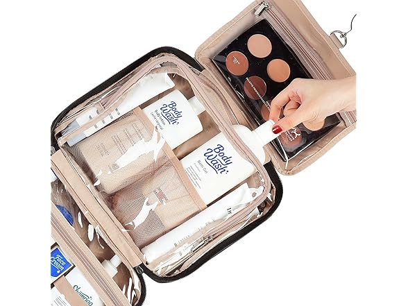 NISHEL Travel Toiletry Bag for Women Large Capacity