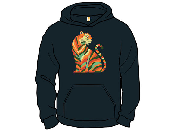Abstract Tiger Sitting - Gallery 5