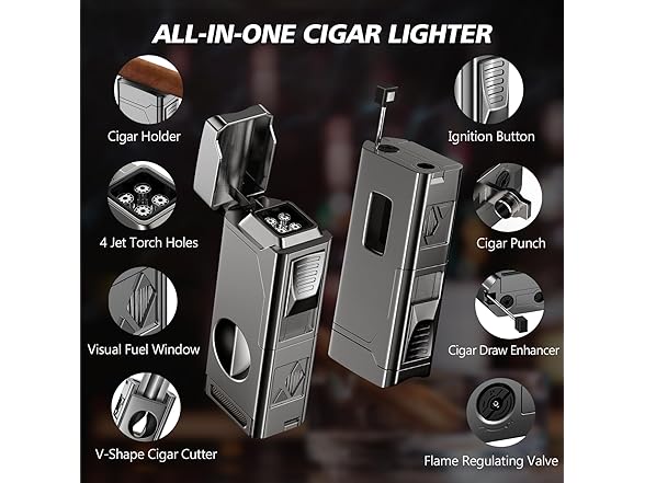 Tesonway Cigar Lighter & Accessories
