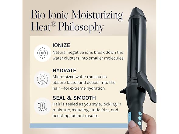 Bio Ionic Long Barrel Styler 1.5 Inch Curling Iron