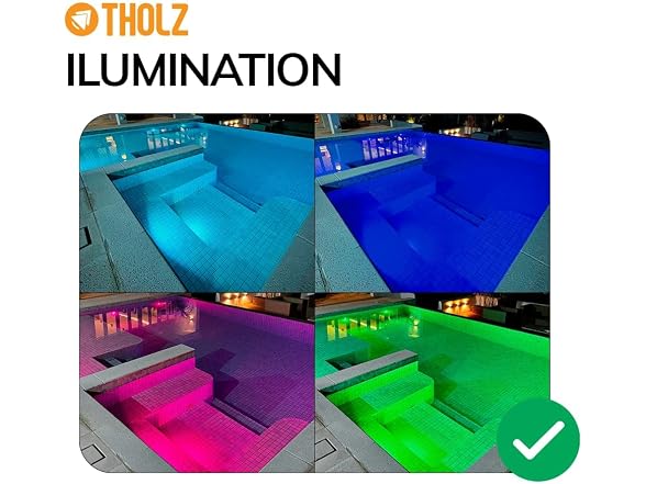 Tholz RGB LED Pool Light 30 ft Cable