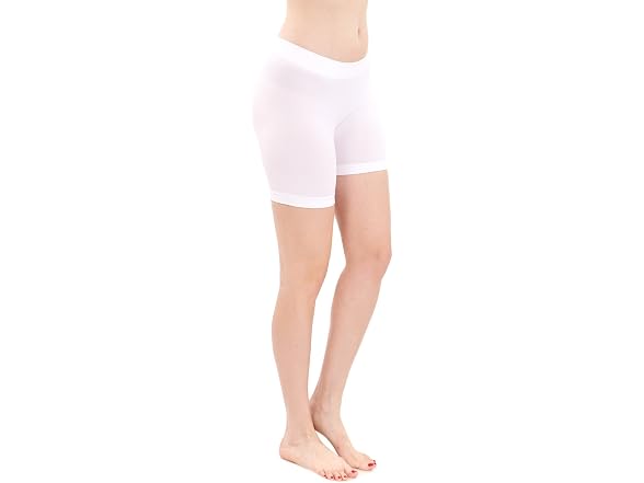 Mopas Women Basic Solid Biker Short Yoga Leggings