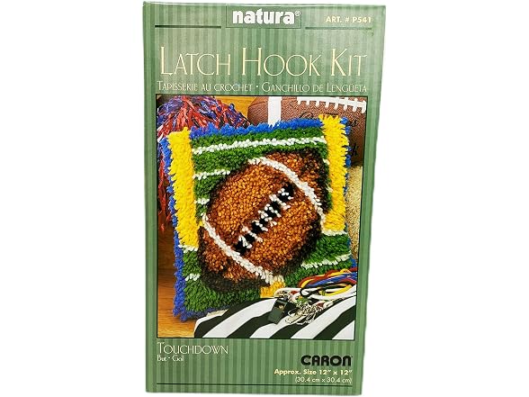 Caron Natura Latch-Hook Kit, Carousel, 12" X 12" - Gallery 2